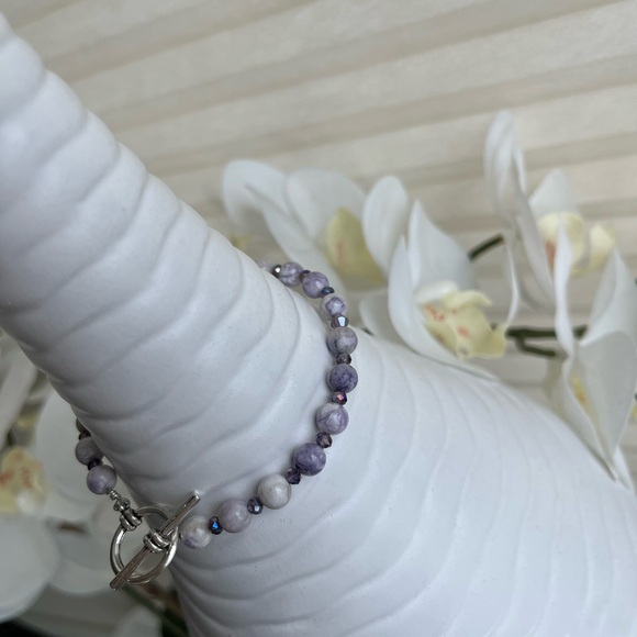 Purple Howlite Bracelet - Picture 3 of 10